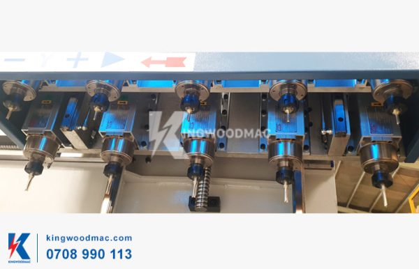 Cụm phay mộng máy làm mộng âm cnc 10 đầu | KINGWOODMAC