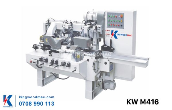 Máy bào 4 mặt 4 trục tốc độ cao KW M416 | Kingwoodmac