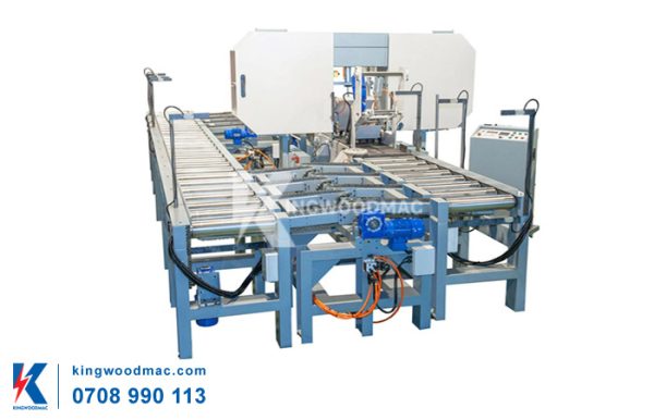 Máy cưa lọng nằm băng tải | KINGWOODMAC