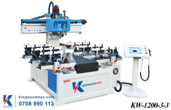 Máy làm mộng oval âm 3 đầu | KINGWOODMAC