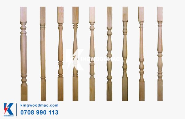 Con tiện cầu thang Máy tiện tự động chà nhám cnc KW 4015DM | Kingwoodmac