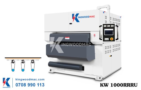 máy chà nhám mặt dưới băng tải hút chân không | KINGWOODMAC