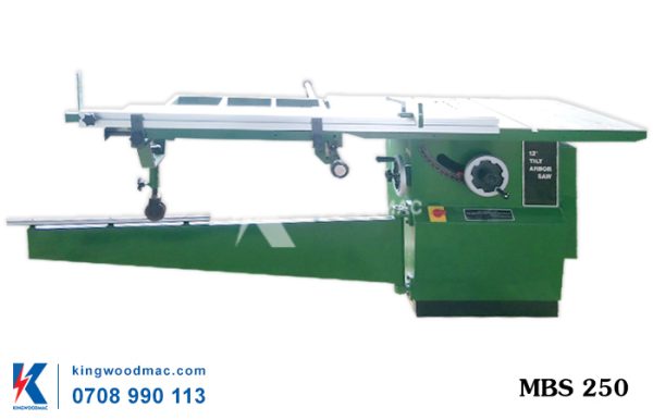 Máy cưa bàn trượt lưỡi đơn MBS 250 Đài Loan | Kingwoodmac