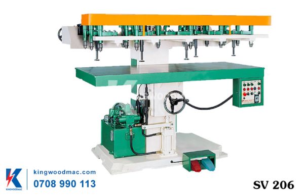 Máy khoan đứng nhiều đầu SV 206 Đài Loan | Kingwoodmac