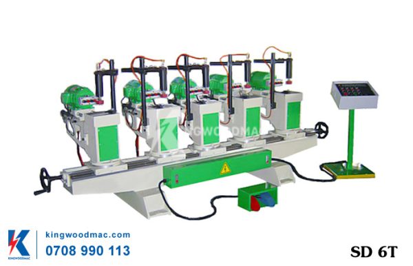 Máy khoan ngang 6 đầu tự động SD 6T Đài Loan | Kingwoodmac