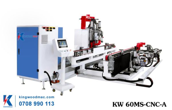 Máy phay bản lề khoan ổ khóa cửa tự động KW 60MS-CNC-A | Kingwoodmac