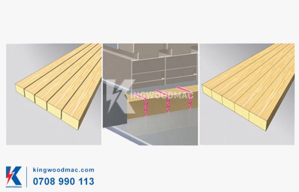 Quy trình ép máy ghép ngang cao tần khổ lớn | KINGWOODMAC