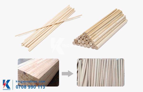 Sản phẩm máy chuốt cây gỗ tròn | KINGWOODMAC