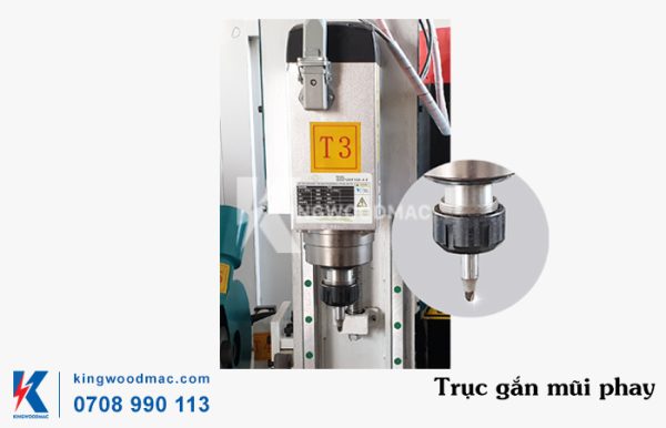 Trục gắn mũi phay máy tiện tự động đa chức năng KWTJ 1220 Kingwoodmac