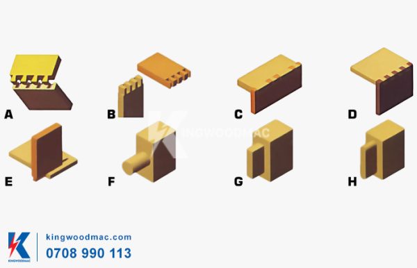 Các kiểu mộng máy mộng mang cá gia công | Kingwoodmac