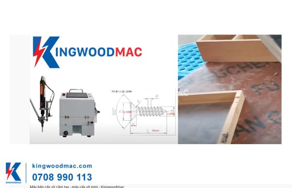 cấy vít cầm tay hộp gỗ | KINGWOODMAC