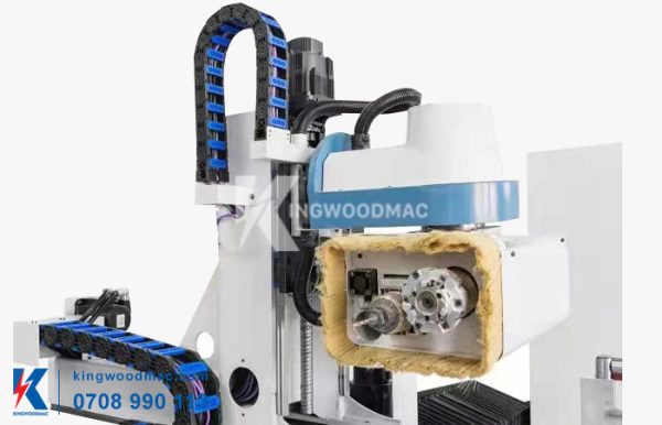Cụm đầu gia công robot phay mộng dương 2 đầu | kingwoodmac