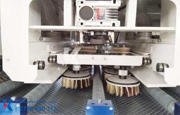 Trục chà đĩa máy trà nhám chổi 9 trục | Kingwoodmac