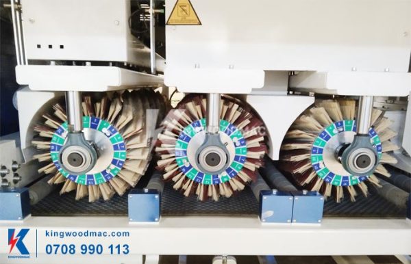 Trục chà dọcmáy trà nhám chổi 9 trục | Kingwoodmac