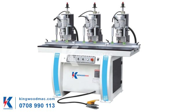 Máy khoan bản lề cửa 3 đầu | kingwoodmac