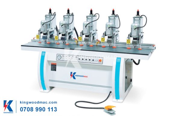 Máy khoan bản lề cửa 5 đầu | kingwoodmac