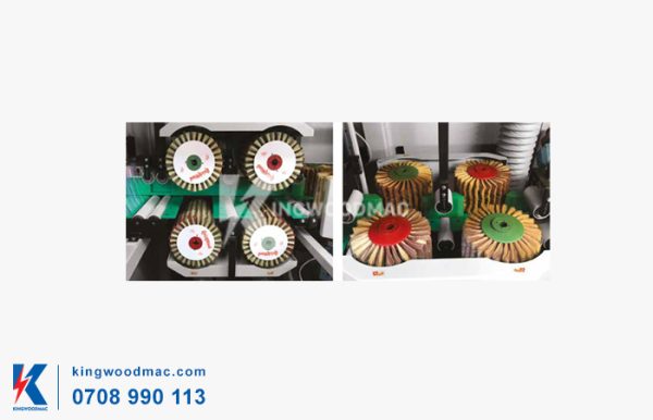 Máy chà nhám chổi chà 4 mặt cùng lúc | Kingwoodmac