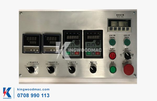 Bảng điều khiển máy cán vân da cá đuối KWBY 650DGP | Kingwoodmac