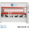 MÁY ÉP NÓNG 160 TẤN 3 KHE - KW 214x8-16(3)HRC Máy ép nóng 160 tấn 3 khe KW 214×8 -16(3)HRC | Kingwoodmac
