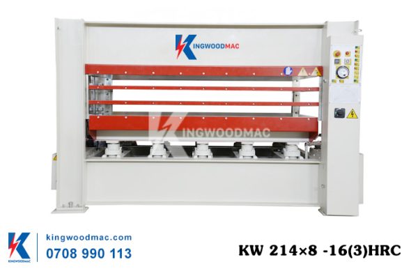 Máy ép nóng 160 tấn 3 khe KW 214×8 -16(3)HRC | Kingwoodmac