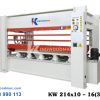MÁY ÉP NÓNG 3 KHE 160 TẤN - KW 214 x10-16(3) HRC Máy ép nóng 3 khe 160 tấn KW 214 x10 – 16(3) HRC | Kingwoodmac