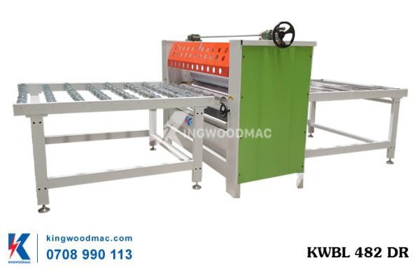 Máy lăn keo 2 mặt có bàn ra vô KWBL 482 DR | Kingwoodmac