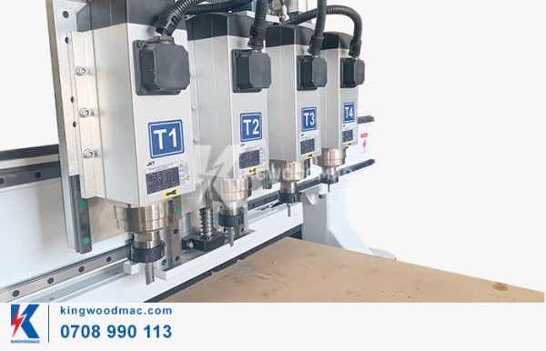 4 đầu gia công máy phay cnc nesting 4 đầu | Kingwoodmac