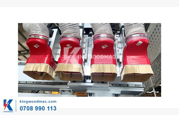 MÁY PHAY CNC ROUTER 4 ĐẦU – KW 1325A4/KW 1528A4 Cụm gia công máy phay cnc router 4 đầu KW 1325 A4 | Kingwoodmac