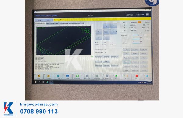 Màn hình máy phay cnc nesting 4 đầu full line PRO 4H | Kingwoodmac