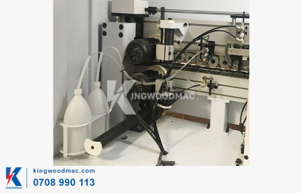 Phun dung dịch cảu máy dán cạnh nghiêng tự động full chức năng - KWXK 450DT | Kingwoodmac