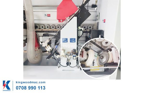 Cắt đầu đuôi của máy dán cạnh 9 chức năng phay rãnh - KW 480DJK | Kingwoodmac