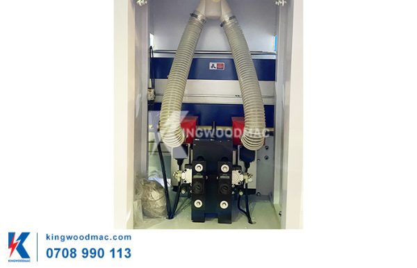 MÁY CẮT XÉN DÁN CẠNH TỰ ĐỘNG BĂNG TẢI DÂY ĐAI - MICHAEL 4CRB Cụm phay của máy cắt xén dán cạnh tự động băng tải dây đai - MICHAEL 4CRB | Kingwoodmac