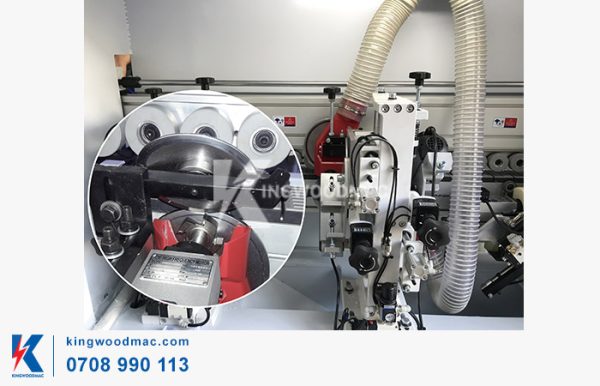 Cụm xén trên dưới của máy dán cạnh thẳng 5 chức năng tự động - VERMAX 80 | Kingwoodmac