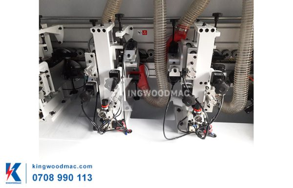 Cụm xén trên dưới của máy dán cạnh thẳng 6 chức năng - KW 360D2 | Kingwoodmac