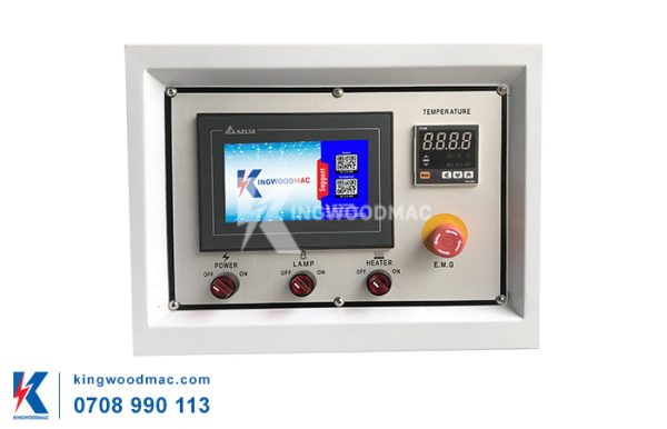 Màn hình của máy dán cạnh nẹp 8 chức năng - KW 450D | Kingwoodmac