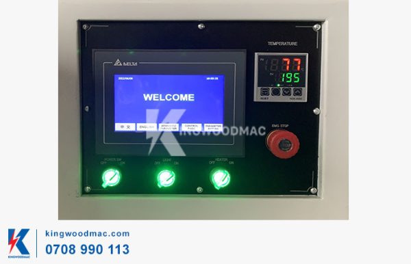 Màn hình của máy dán cạnh thẳng tự động - KWBL 450M | Kingwoodmac