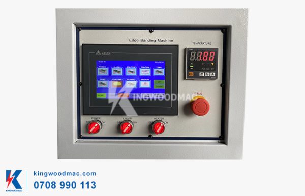 Màn hình của máy dán cạnh thẳng tự động 7 chức năng - KWBL 450