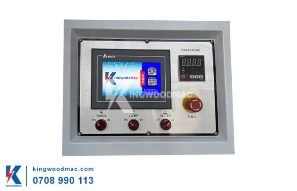 Màn hình điều khiển của máy dán cạnh thẳng 5 chức năng - KW 360D | Kingwoodmac
