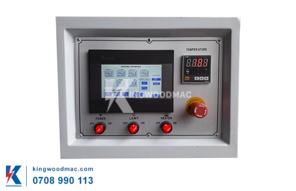 Màn hình điều khiển của máy dán cạnh tự động 6 chức năng - KW 360M | Kingwoodmac