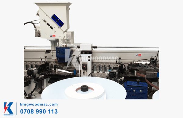 MÁY CẮT XÉN DÁN CẠNH BO GÓC TỰ ĐỘNG - MICHAEL 4CR Nồi keo máy cắt xén dán cạnh tự động | Kingwoodmac