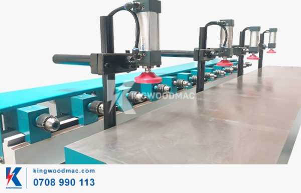 Bàn làm việc máy khoan ngang 12 đầu | Kingwoodmac