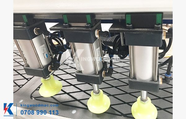 Ben kẹp máy khoan ngang gia công 2 đầu KWXK 2400 2CNC | Kingwoodmac