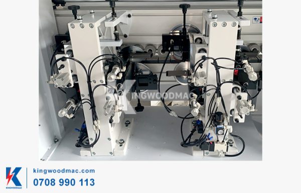 MÁY CẮT XÉN DÁN CẠNH THẲNG TỰ ĐỘNG - MICHAEL 4 Cụm cạo keo máy cắt xén dán cạnh thẳng tự động | Kingwoodmac