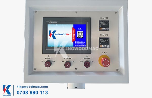 MÁY CẮT XÉN DÁN CẠNH THẲNG TỰ ĐỘNG - MICHAEL 4 Màn hình điều khiển máy cắt xén dán cạnh thẳng tự động | Kingwoodmac