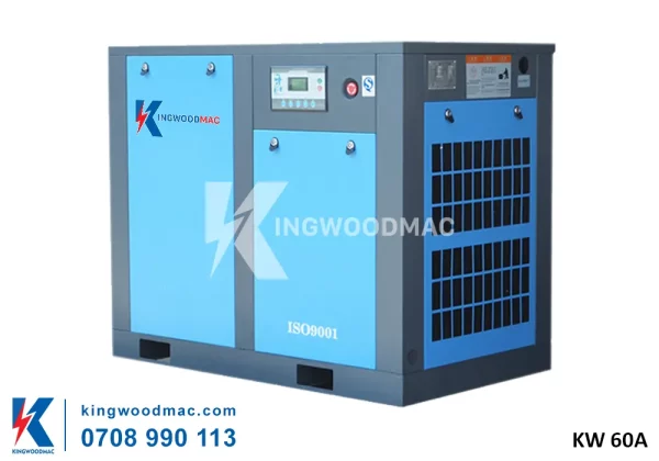 Máy nén khí trục vít 60HP - KW 60A | kingwoodmac