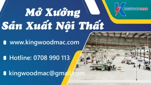 Mở xưởng nội thất gỗ công nghiệp | Kingwoodmac