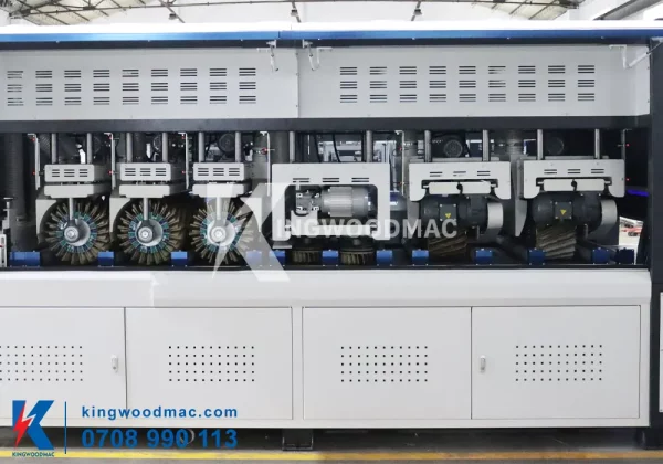 MÁY CHÀ NHÁM CHỔI THÙNG 7 TRỤC - KW 1300 7S 7 trục gia công máy chà nhám chổi thùng 7 trục | Kingwoodmac