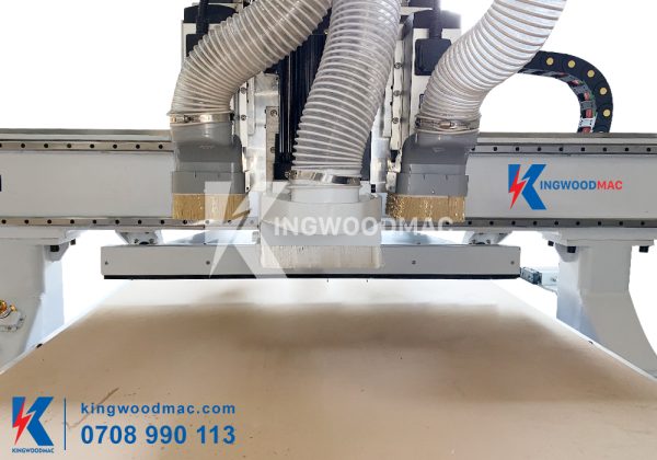 Cụm gia công máy cnc router 2 đầu | Kingwoodmac