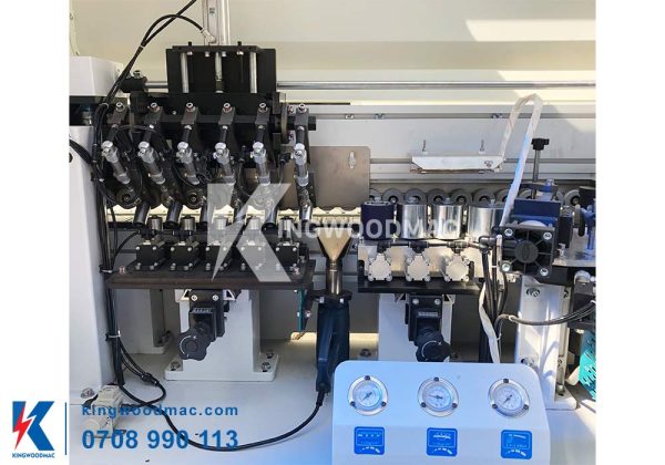 Rulo ép nẹp máy dán cạnh nghiêng tải nặng tự động - KWBL 450DTH | Kingwoodmac