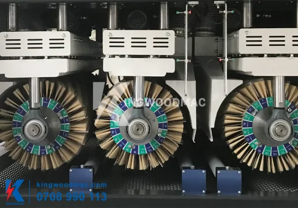 Trục chà nhám dọc máy chà nhám chổi thùng 9 trục | Kingwoodmac